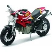 Newray 1:12 Ducati Monster 46 Motorcycle Zilver