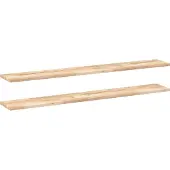 vidaXL Wandschappen 2 st zwevend 160x20x2 cm onbehandeld acaciahout
