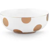Pip studio Kom Dot Delight White-Gold 15 cm (Set van 2)