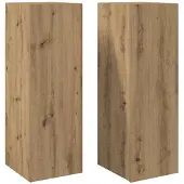 vidaXL TV-kastjes, 2 stuks, ambachtelijke eikenlook, 30,5 x 30 x 90 cm, houtvezel