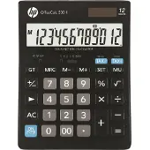 HP Zakrekenmachines, OfficeCalc 200 II bureaucalculator zwart (Zonnecellen, Batterijen)