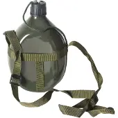 Gerimport veldfles 1,4 liter aluminium legergroen