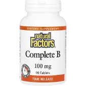 Natural Factors - Complete B met vertraagde afgifte (90 tabletten)