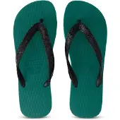 Uzurii Python zwarte teenslippers bosgroen
