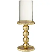 J-Line kandelaar - aluminium - goud - large