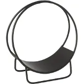 J-Line houder Brandhout Mark - metaal - zwart - small