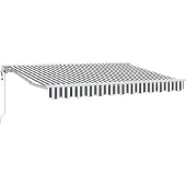 vidaXL Zonnescherm Frame Antraciet en Wit 350 x 200 cm