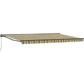 vidaXL Zonnescherm Frame Groen en Geel 500 × 300 cm