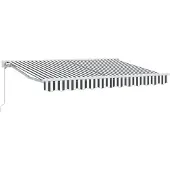 vidaXL Zonnescherm Frame Antraciet en Wit 350 x 200 cm