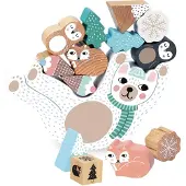 AC-DÉCO Evenwichtsspel Eddy Bear - Michelle Carlslund - 20 x 20 x 4 cm - Multikleur