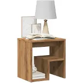 vidaXL Nachtkastjes 2 st 40x30x40 cm bewerkt hout artisanaal eiken
