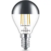 Philips 6x LED lamp E14 | Kogel P45 | Kopspiegel | Zilver | 2700K | 4W (35W)