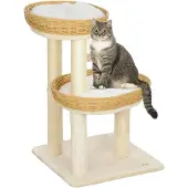 PawHut Kattenboom Spaanplaat - 48x48x75,5cm - Beige