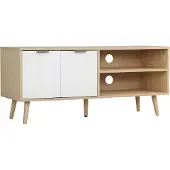 HOMCOM TV-meubel - Spaanplaat - 110x39x48,8cm - Wit