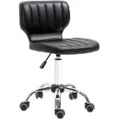 HOMCOM -Salonkruk-Staal-45x47x87cm-Zwart