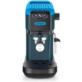 Ariete Espressomachine 1399 - 15 bar, 1300W, Compatibel met Poeder en ESE Pads, Reservoir 1,1L, Melkopschuimer, Blauw