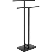 HOMCOM -Handdoekenrek-Metaal-50x18.5x85cm-Zwart
