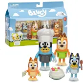 Bluey - 'Let's Play Chef' Bak een Pavlova taart met Bluey & Familie - 4 figurenset