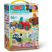 Melissa & Doug – Blockables Boerderij speelset – met draagbare bewaardoos