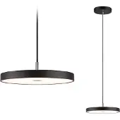 Paulmann Hanglampe , Hildor, dimbare, Zwart, Woonkamer, Metaal, Modern