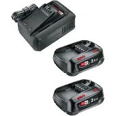 Gardena accu met oplader | Power For All | 2 stuks (18V, 2500 mAh)