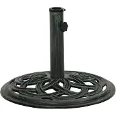 vidaXL - Parasolvoet - 44x44x31 - cm - gietijzer - groen