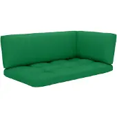 vidaXL Palletkussens 3 st stof groen
