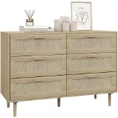 HOMCOM Ladekast - Spaanplaat - 110x40x75cm - Natuurlijk hout