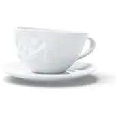 Tassen Koffiekopje en schoteltje Happy van TASSEN