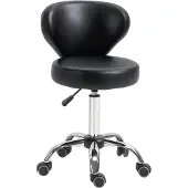Aosom Loungekruk - Kunstleercoating - 45x54x88cm - Zwart