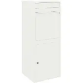 vidaXL Pakket Inwerpkoker met opslag Wit 47,5 x 38 x 59 cm Staal