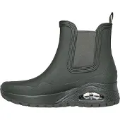SKECHERS Chelsea boots 'Uno Rugged Dancing In The Rain' olijfgroen