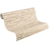 AS-Creation Vliesbehang 7071-30 Best of Wood'n Stone 2 breuksteen beige