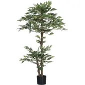 Outsunny -Kunstplanten-PE-15x15x150cm-Groen