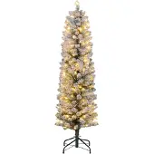 HOMCOM Kerstboom - Kunststof - 45x45x150cm - Groen