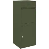 vidaXL Pakket Inwerpkoker met slot Olijfgroen 47,5 x 38 x 59 cm Staal