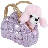 Van Manen Veenendaal Pluche poes knuffel met draagtas - speelgoed knuffel kat.