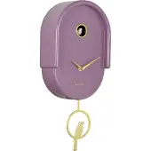 Karlsson wandklok tweet light mauve