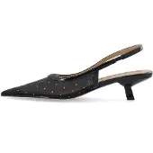 Bianco Slingpumps 'Kristin' zwart / zilver