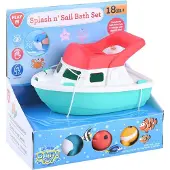 Playgo badspeelgoed boot met spuitfiguurtjes voor sensorisch spel.