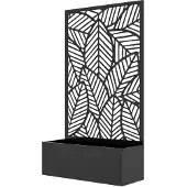 Outsunny Multifunctioneel tuinbed - Metaal - 61x23x113cm - Zwart