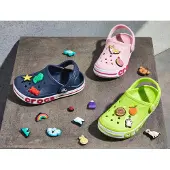 Crocs Unisex, Pantoffels, Kinderklompen BayBand Clog T zwart 208322 0C4 (23-24), (23, 24)