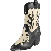 Buffalo Cowboylaarzen ecru / zwart
