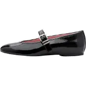 Tamaris Ballerina met riempjes zwart