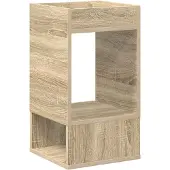 vidaXL Bijzettafel Sonoma Eik 30 x 30 x 56 cm Bewerkt hout