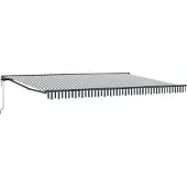 vidaXL Markiezkader, antraciet en wit, 450 x 300 cm