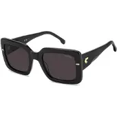 Carrera Zonnebril - - 3085/S 807/K2 - Zwarte kunststof montuur - Wayfarer - Verwisselbare UV400 lenzen