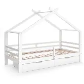 VitaliSpa Huisbed Luni Wit 200 x 90 cm Met twee uittrekbare opbergdozen, Model 57927