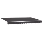 vidaXL Uitschuifbare luifel Antraciet 350 x 200 cm