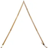 vidaXL Huwelijksboog Lichtbruin 202 x 95 x 254 cm Massief grenenhout